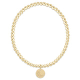 Enewton ecollegiate classic gold 3mm bracelet - Ole Miss disc