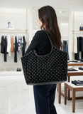 Haute Shore Isla Tote in Studded Black