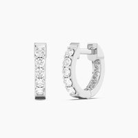 Unmined Lab-Grown Diamonds - Gladiator Hoop Earrings