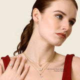 Unmined Lab-Grown Diamonds - Classic Butterfly Pendant Necklace Gold