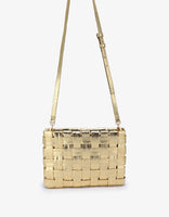 Remi and Reid Lindy Clutch/Crossbody in Gold Metallic