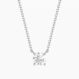 Unmined Lab-Grown Diamonds - 0.50 Ct Round Diamond Solitaire Necklace