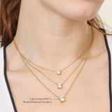 Unmined Lab-Grown Diamonds - 1.0 Ct Round Diamond Solitaire Necklace Gold