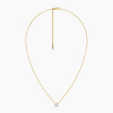Unmined Lab-Grown Diamonds - 1.0 Ct Round Diamond Solitaire Necklace Gold