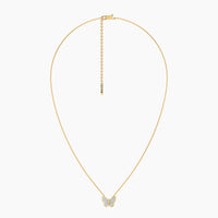 Unmined Lab-Grown Diamonds - Classic Butterfly Pendant Necklace Gold
