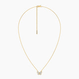 Unmined Lab-Grown Diamonds - Classic Butterfly Pendant Necklace Gold