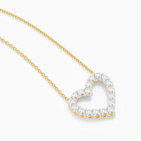 Unmined Lab-Grown Diamonds - Light of the Heart Pendant Necklace in Gold