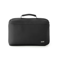 Kusshi Neoprene Collection Large Train Case in Black with Hot Pink