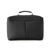 Kusshi Neoprene Collection Large Train Case in Black with Hot Pink