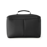 Kusshi Neoprene Collection Large Train Case in Black with Hot Pink