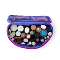 Kusshi Neoprene Collection Large Train Case in Pink with Indigo
