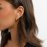 D. Louise Curved Baby/Mini Hoop Earring