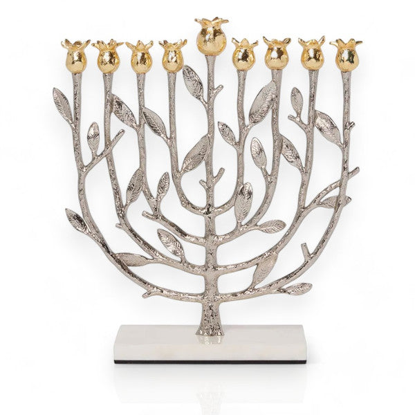 Michael Aram Pomegranate Silver and Gold Menorah