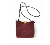 Daniella Lehavi Capri Crossbody in Bordeaux Suede
