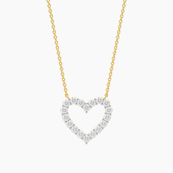 Unmined Lab-Grown Diamonds - Light of the Heart Pendant Necklace in Gold