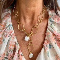 Karine Sultan Organic Pendant Necklace