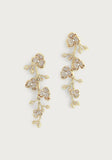 Anabel Aram Orchid White Pave Dangle Earrings