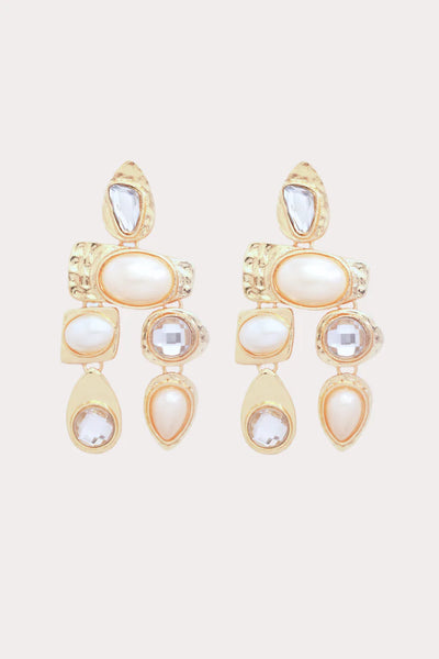 Petite Moments Multi Stone Statement Earrings