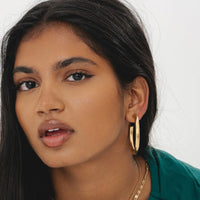 D. Louise Lucky Statement Hoop Earrings