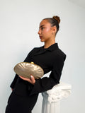 Shell Oval hard Case Clutch or Shoulder Handbag