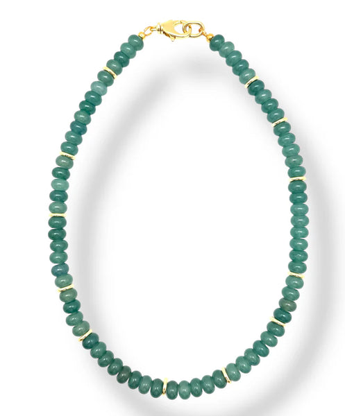 Shiver + Duke Jade Bead Necklace