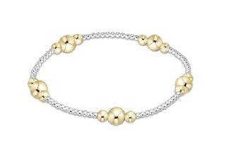 Enewton Purpose Gold 6mm Bead Bracelet - Mixed Metal