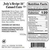 Jody's Recipe 53 Caramel Corn Flavor Gourmet Popcorn - Hanukkah