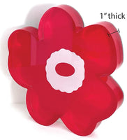 Margo Rebecca Acrylic Floral Block in Red
