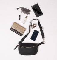 Daniella Lehavi Ring Belt Bag in Wrinkled Silver