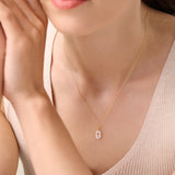M. by Monte Luna Cross Tag Lab-Grown Diamond Necklace