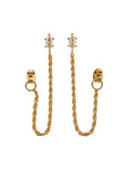 Kinsey Designs Sadie Wrap Hoop Chain Earring