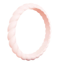 Casual Carats Silicone Roping Stackable Band