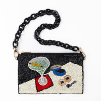 Ink + Alloy Elenor Martini + Caviar Beaded Bag