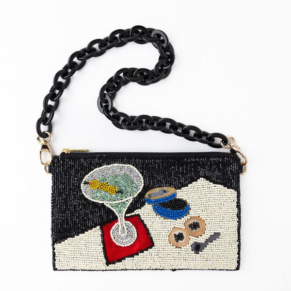 Ink + Alloy Elenor Martini + Caviar Beaded Bag