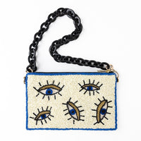 Ink + Alloy Elenor Evil Eye Beaded Bag