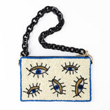 Ink + Alloy Elenor Evil Eye Beaded Bag