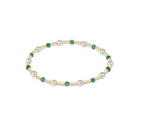 Enewton Pearl Sincerity Pattern 4mm Bead Bracelet - Green Onyx