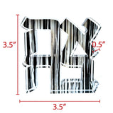 Margo Rebecca Acrylic Mini Ahava in Black and White Drip