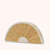 Hammitt Shelley Clutch in Calla Lily White Raffia