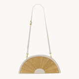 Hammitt Shelley Clutch in Calla Lily White Raffia
