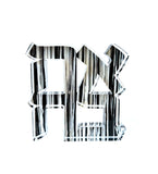 Margo Rebecca Acrylic Mini Ahava in Black and White Drip