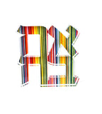 Margo Rebecca Acrylic Mini Ahava in Rainbow Drip