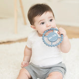 Bella Tunno Hunk Happy Teether in Rain Color