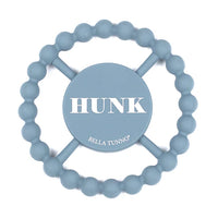 Bella Tunno Hunk Happy Teether in Rain Color