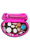 Kusshi Neoprene Collection Small Train Case in Black with Hot Pink