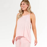 Faceplant Dreams Bamboo Tulip Tank in Pink