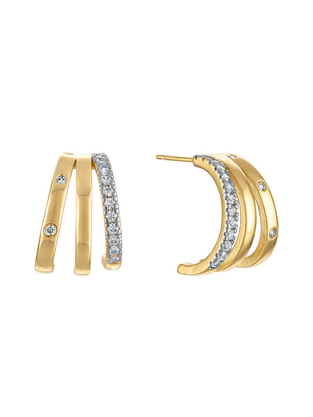 Kinsey Designs Teddy Triple Row Hoop Earring