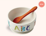 Sugarbooger Fresh & Messy Silicone Suction Bowl & Spoon Set - ABC123