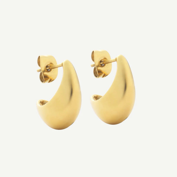 D. Louise Curved Baby/Mini Hoop Earring