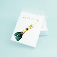 Taylor Paladino Box Set of Note Cards - Champagne Pop "Congrats"